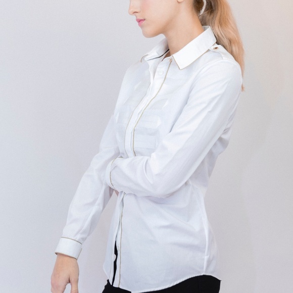 Burberry Slim Fit Long Sleeves Shirt Size S - Picture 5 of 8